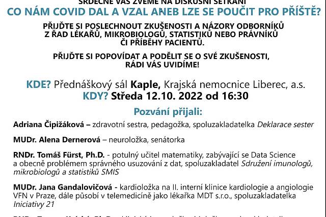 Pozvánka na diskuzní fórům ZO OOPL Krajské nemocnice Liberec, a.s.